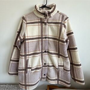 Plaid fleece Jacket